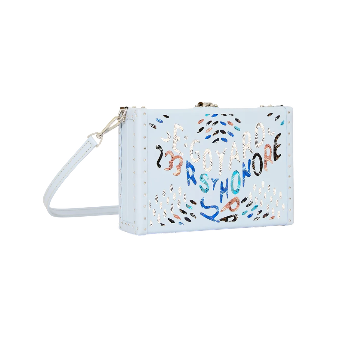 고야드 브종 트렁크 백 마케트리 폴라 블루(Goyard Bezons Trunk Bag Marquetry Polar Blue) - 1