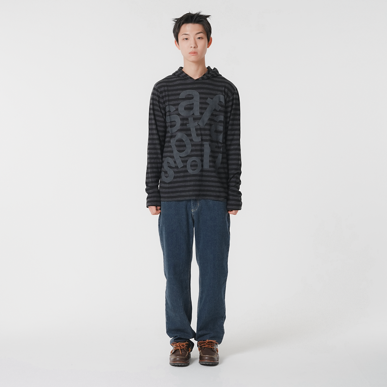 [KREAM 단독] 사파리스팟 티켓팅 스트라이프 보더 후디 블랙([KREAM 단독] Safarispot Ticketing Stripe Border Hoodie Black) - 3