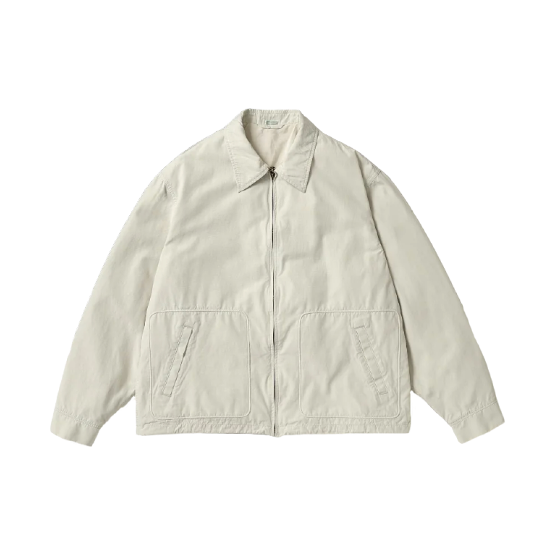 아프레쎄 코튼 실크 백 개버딘 코치 자켓 에크루 - 26SS(A.Presse Cotton Silk Back Gabardine Coach Jacket Ecru - 26SS) - 1