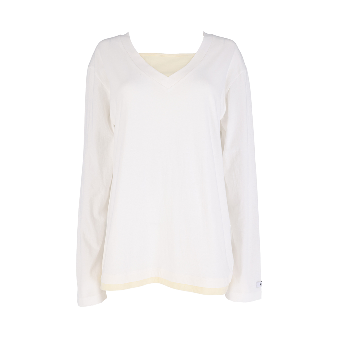 사유 퓨어 레이어드 티셔츠 화이트(sayuu Pure Layered T-Shirt white)