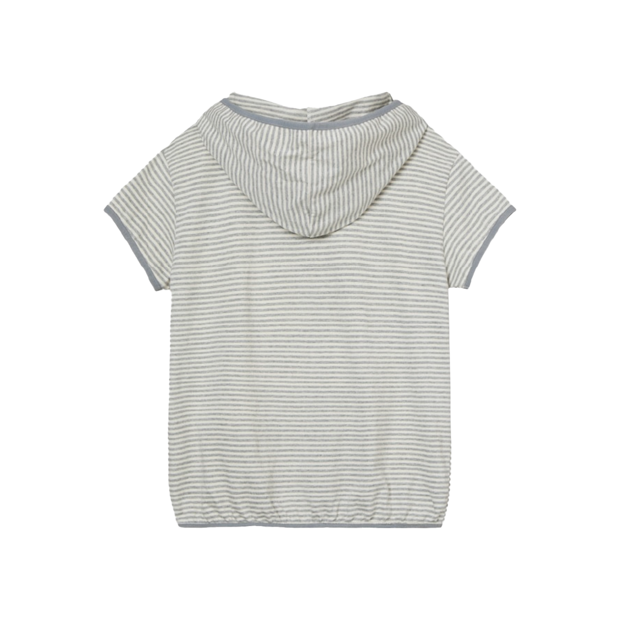 [오프라인 전용] 에이이에이이 우먼 스트라이프 하프 슬리브 후디 그레이 - 26SS([오프라인 전용] AEAE Women Stripe Half Sleeve Hoodie Grey - 26SS) - 2