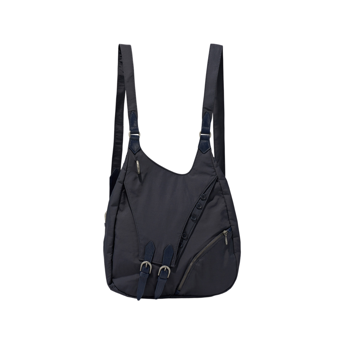 미스치프 버클 스트랩 나일론 럭색 차콜(Mischief Buckle Strap Nylon Rucksack Charcoal)