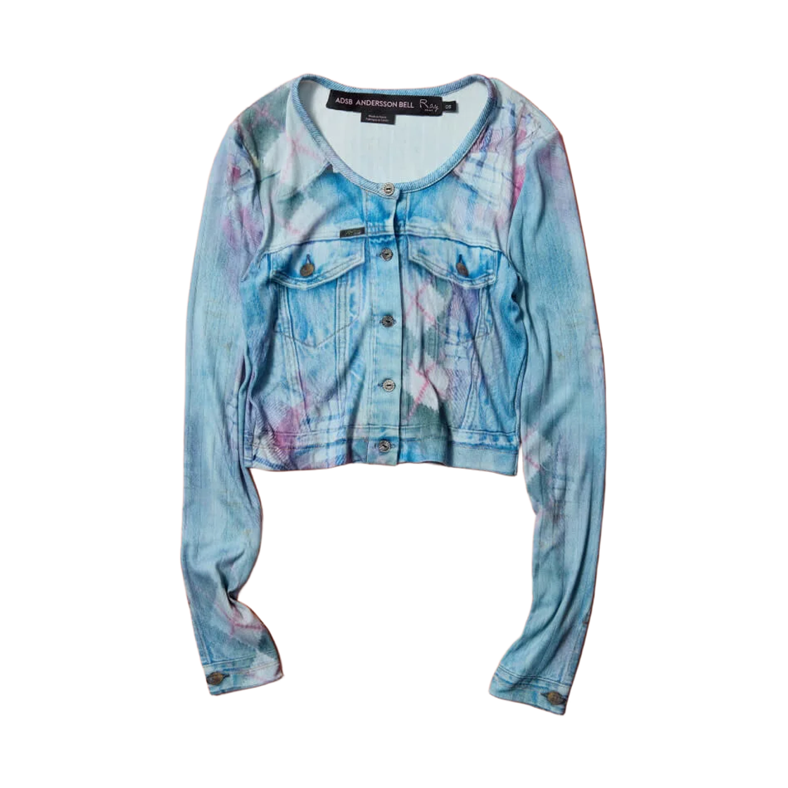 (W) 앤더슨벨 x 레이 빔즈 트롬프뢰유 가디건 멀티컬러((W) Andersson Bell x Ray Beams Trompe-L'Oeil Cardigan Multicolor)