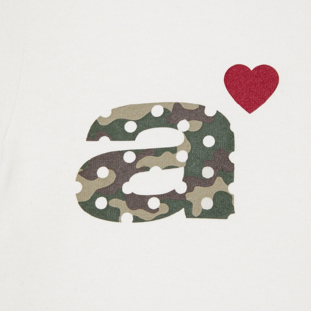[오프라인 전용] 에이이에이이 우먼 도트 스몰 레터 티 화이트 카모 - 26SS([오프라인 전용] AEAE Women Dot Small Letter Tee White Camo - 26SS) - 5