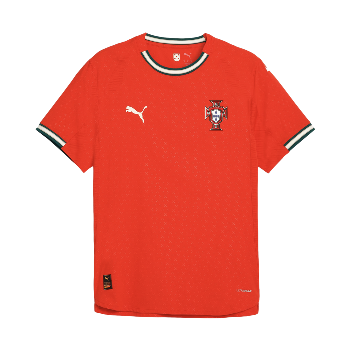 780766-01 Puma Portugal 2025 Authentic Home Jersey Red (Non Marking Ver.)