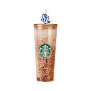 Starbucks x KBO Lions Straw Charm & Winning Tumbler Set