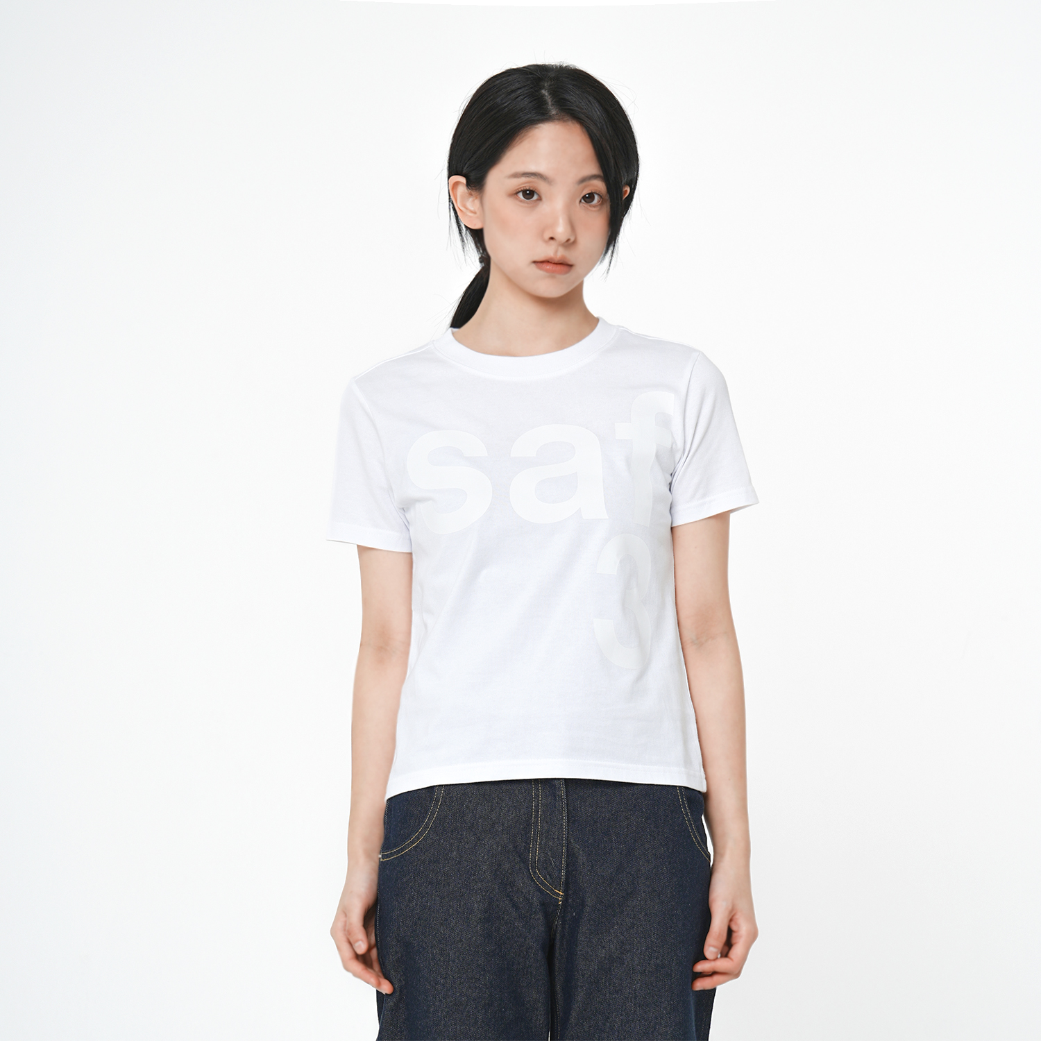 [예약 배송][KREAM 단독] 사파리스팟 1/2 베이직 사파리 티셔츠 화이트([예약 배송][KREAM 단독] Safarispot 1/2 Basic Safari T-Shirt White) - 2