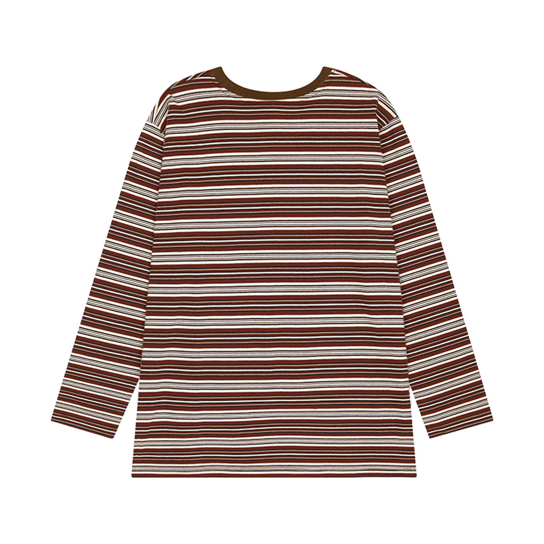 뮈르뮈르 그리트 부클 스트라이프 오버핏 티 브라운(Murmure Greet Bouclé Stripe Oversized T-shirt Brown) - 2