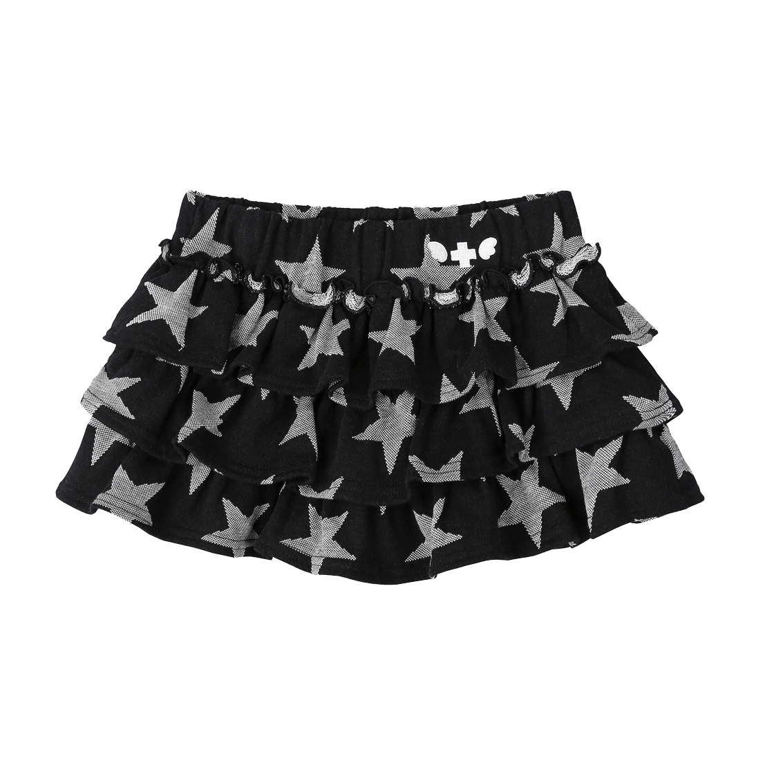 클럿 스튜디오 엔젤 오브 스타 러플 스커트 블랙(Clut Studio Angel of Star Ruffle Skirt Black)