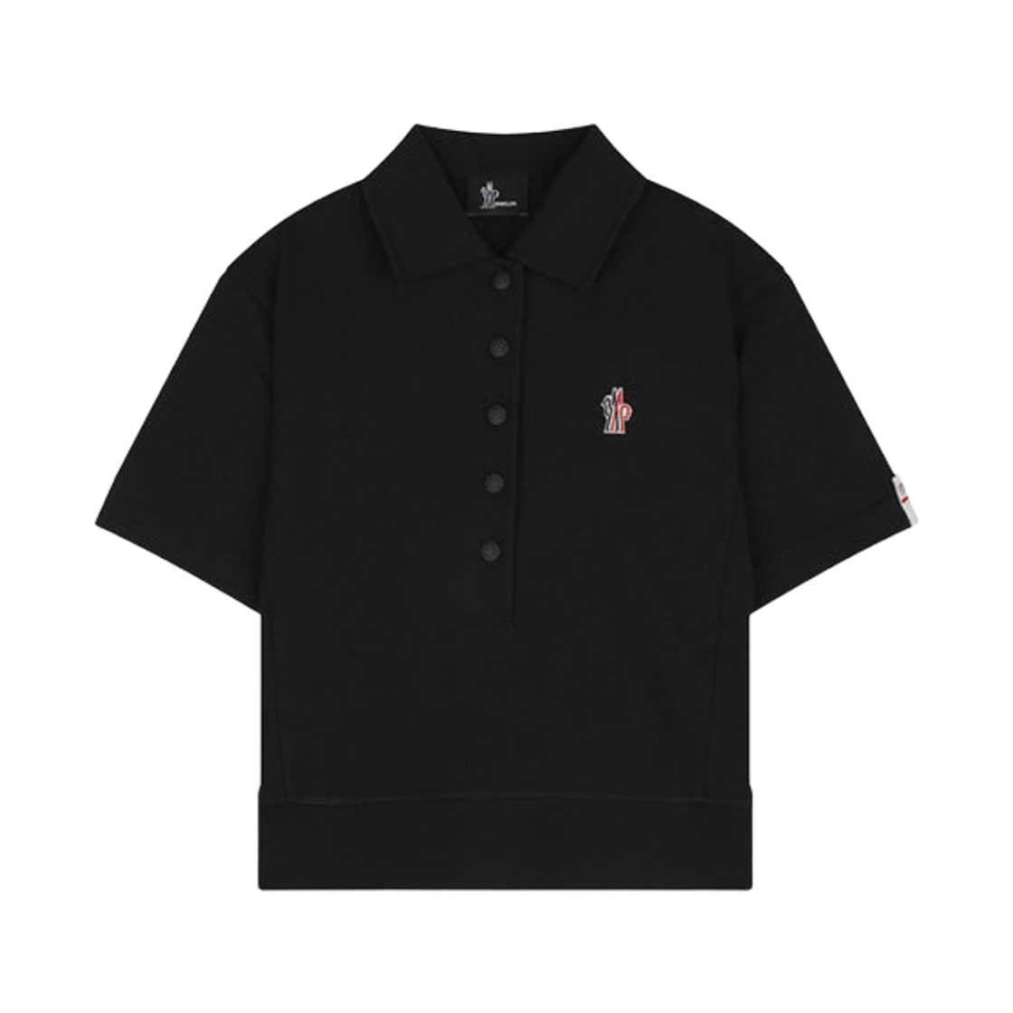 L1-098-8A00003-89AZ9-999 (W) Moncler Grenoble Logo Patch T-Shirt Black - 26SS