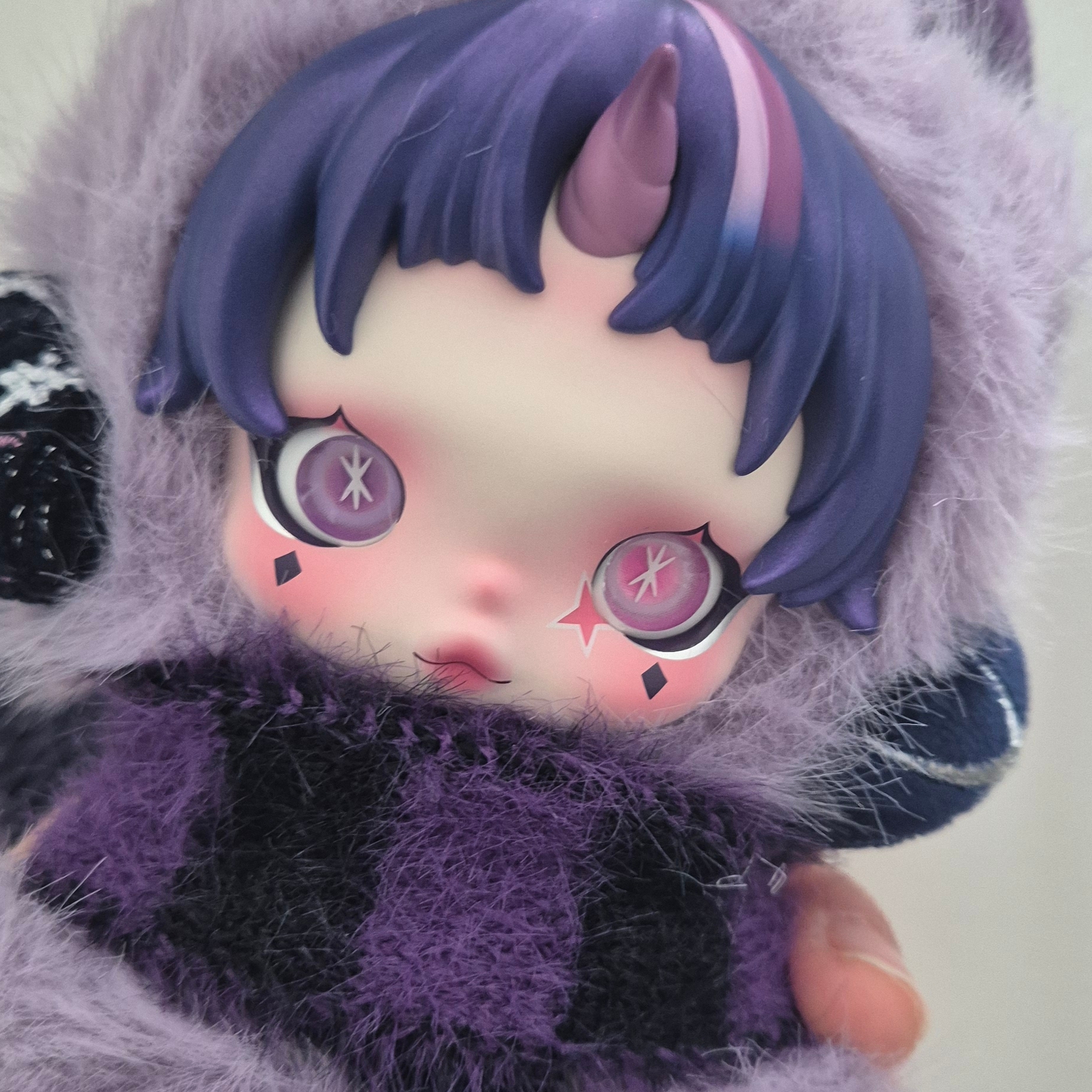 Pop Mart Skullpanda x My Little Pony Series Plush Doll Pendant Sealed Case (1 Blind Box) 착용 스타일 - 1