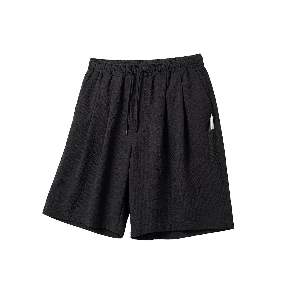 예일 시어서커 체크 쇼츠_블랙(Yale Seersucker Check Shorts_Black) - 1