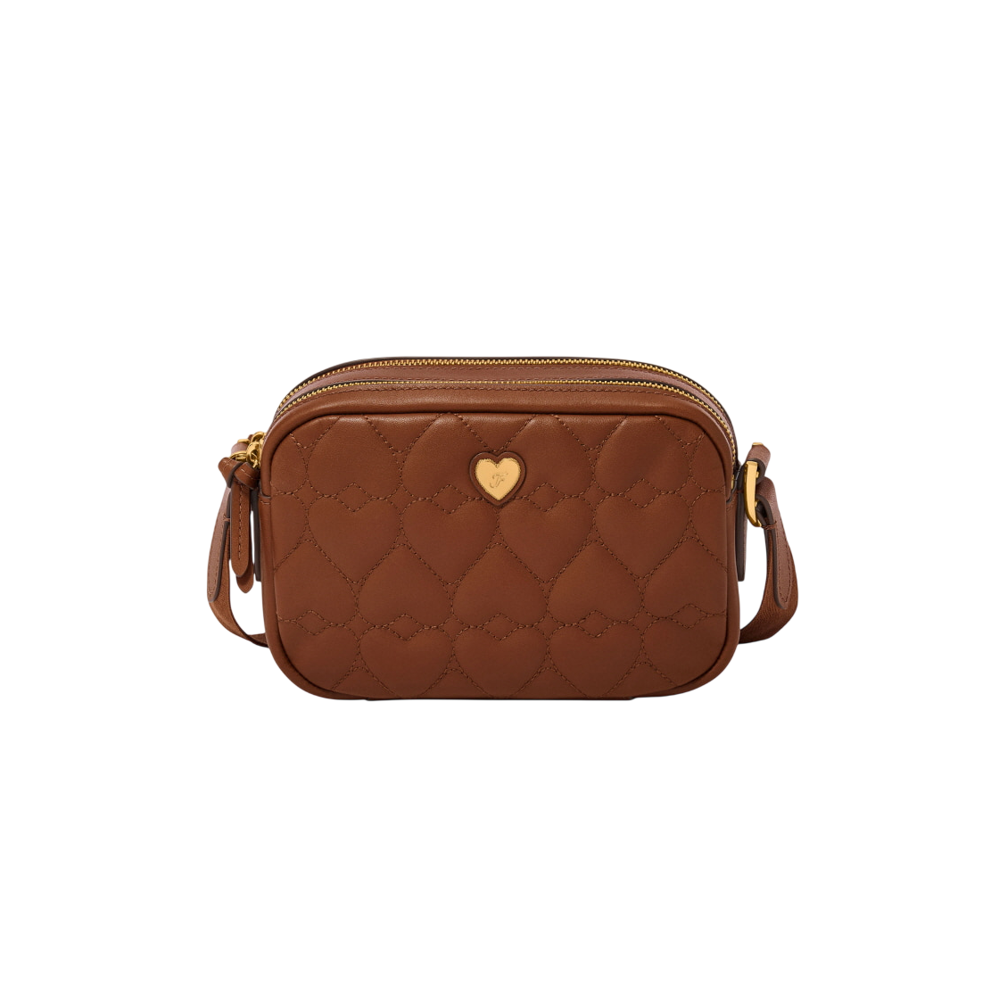 ZB11181388 [20% 쿠폰] Fossil Danni Leather Crossbody Bag Heart
