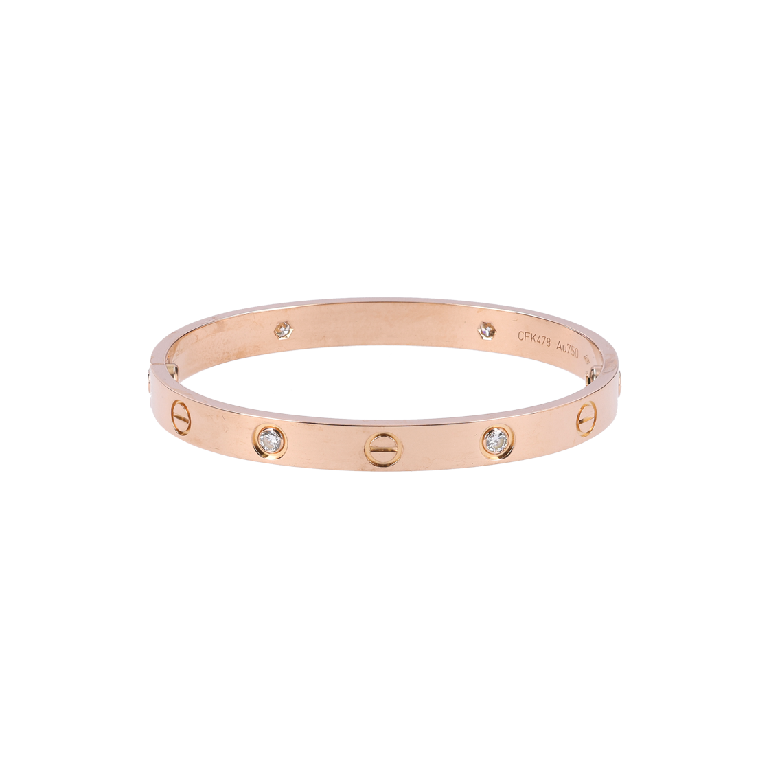 까르띠에 B6036016 러브 브레이슬릿 18K 로즈골드 다이아몬드(Cartier Love Bracelet 18K Rose Gold with Diamonds B6036016)