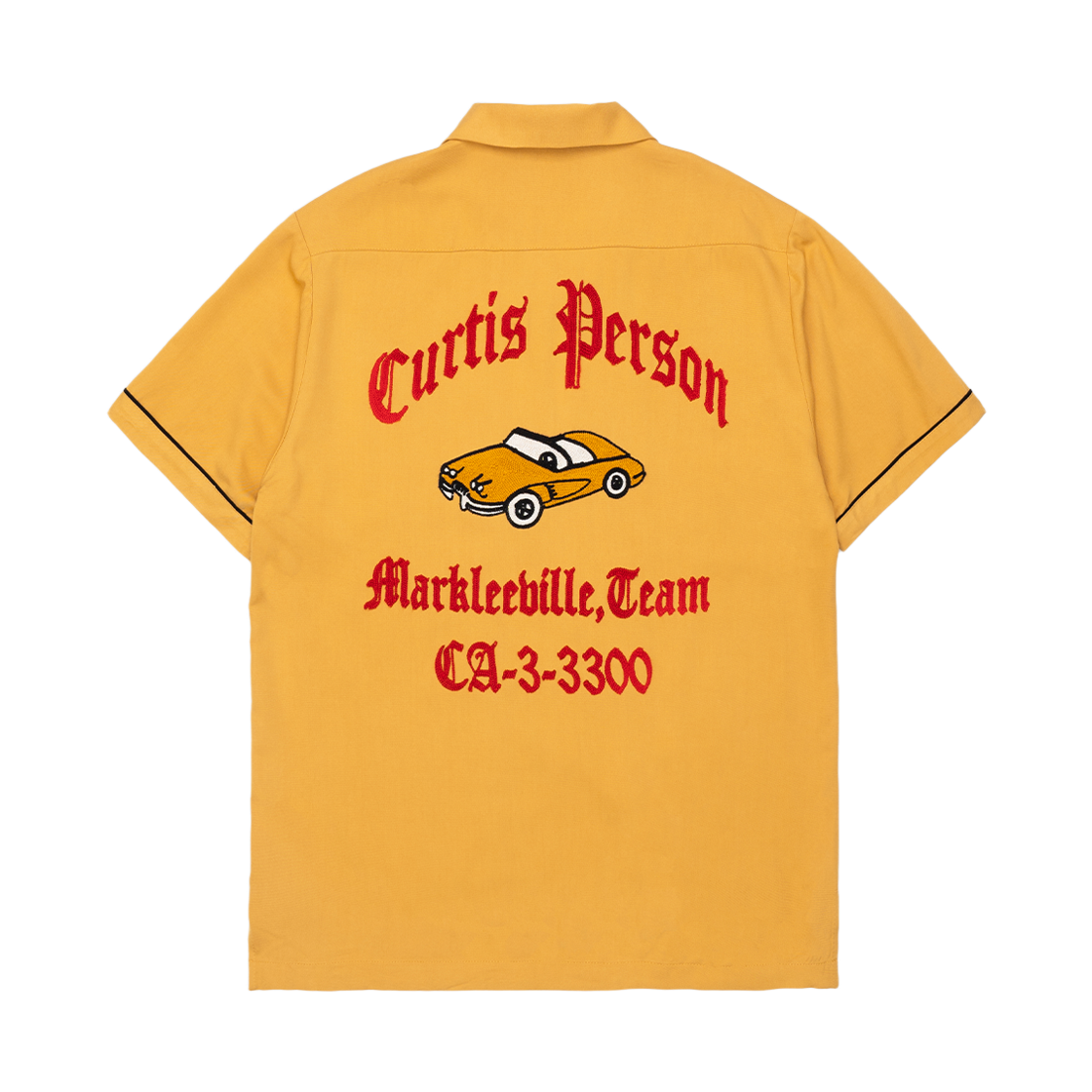 41304MS Houston Japan Bowling Shirt Car Mustard 41304