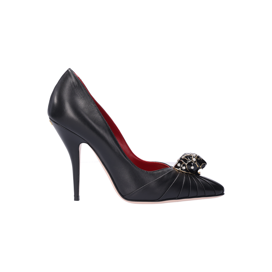발렌티노 7W0SNF8 판테라 스틸레토 펌프스 힐 레더 블랙 36(Valentino Panthera Stiletto Pumps, Black Leather, Size 36) - 1