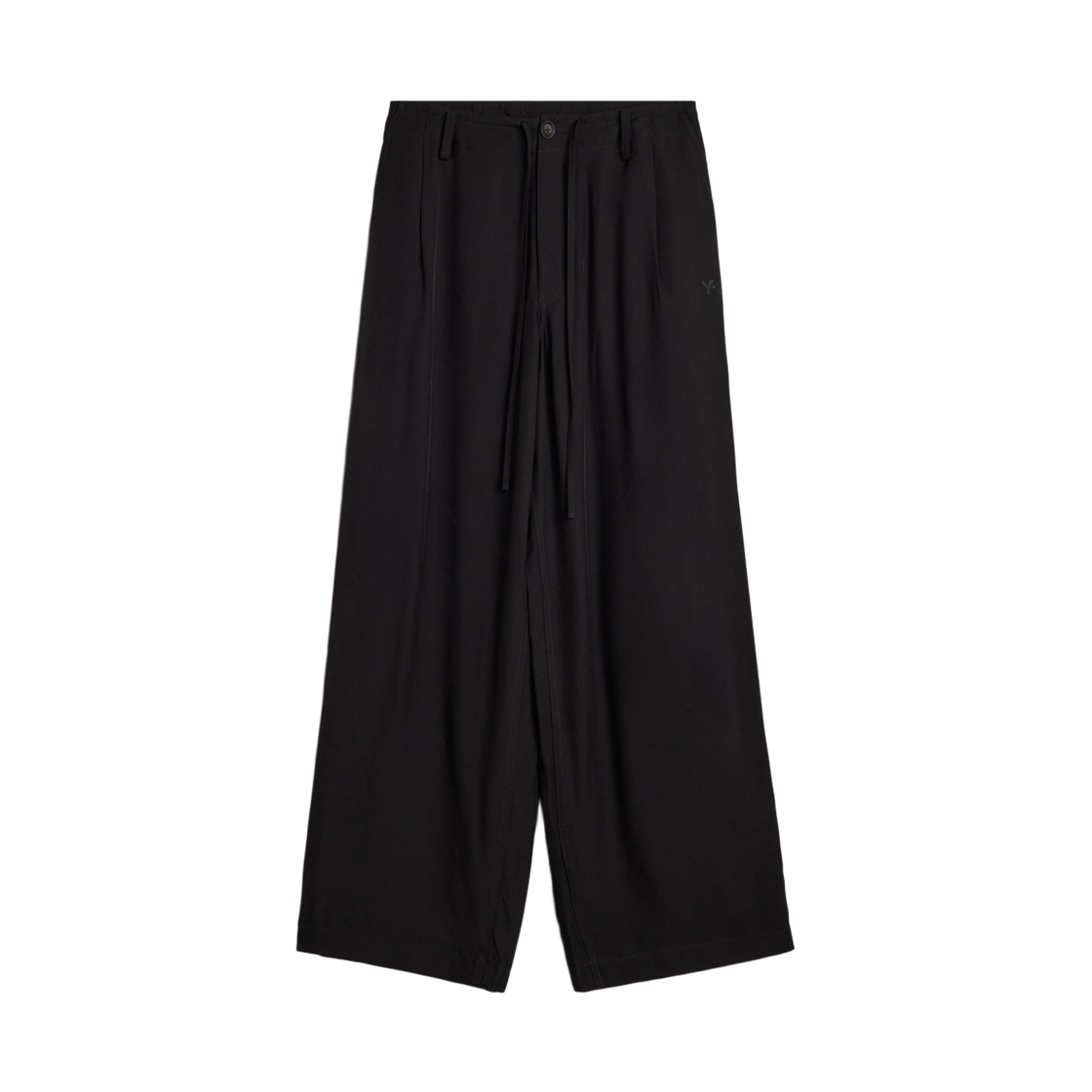(W) Y-3 유틸리티 와이드 레그 팬츠 블랙((W) Y-3 Utility Wide Leg Pants Black) - 1