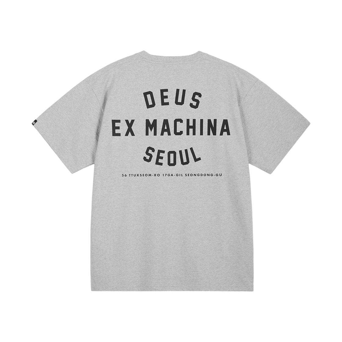 [6% 적립] 데우스 엑스 마키나 서울 컬리지 어드레스 티셔츠 멜란지그레이([6% 적립] Deus Ex Machina Seoul College Address Tee M/Grey)
