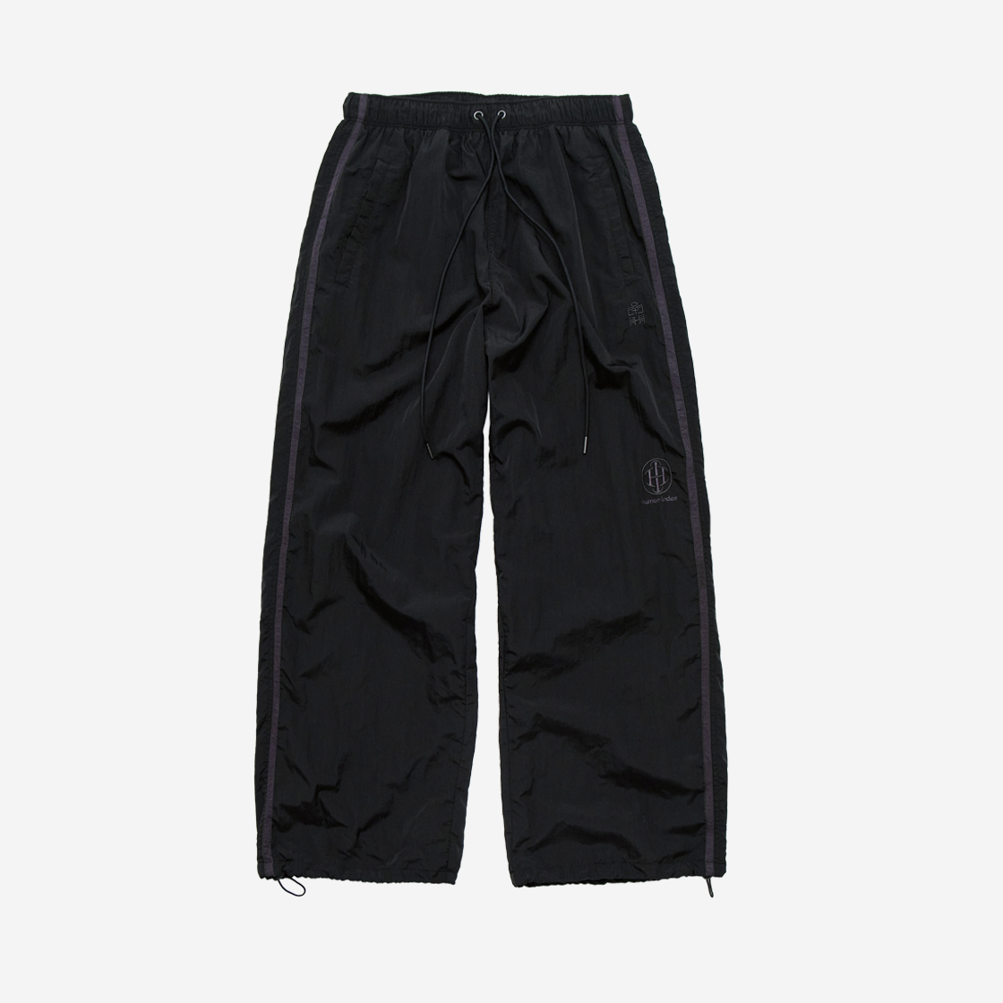 폴리테루 휴먼인덱스 인덱스 트랙 팬츠 블랙/퍼플(Polyteru Human Index Index Track Pants Black/Purple)