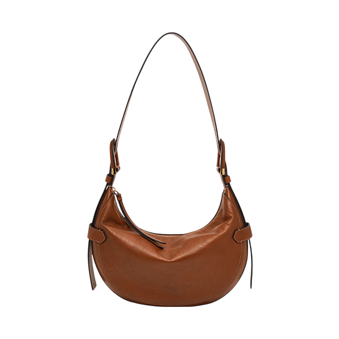 ZB1847200 [20% 쿠폰] Fossil Harwell Leather Hobo Bag Brown