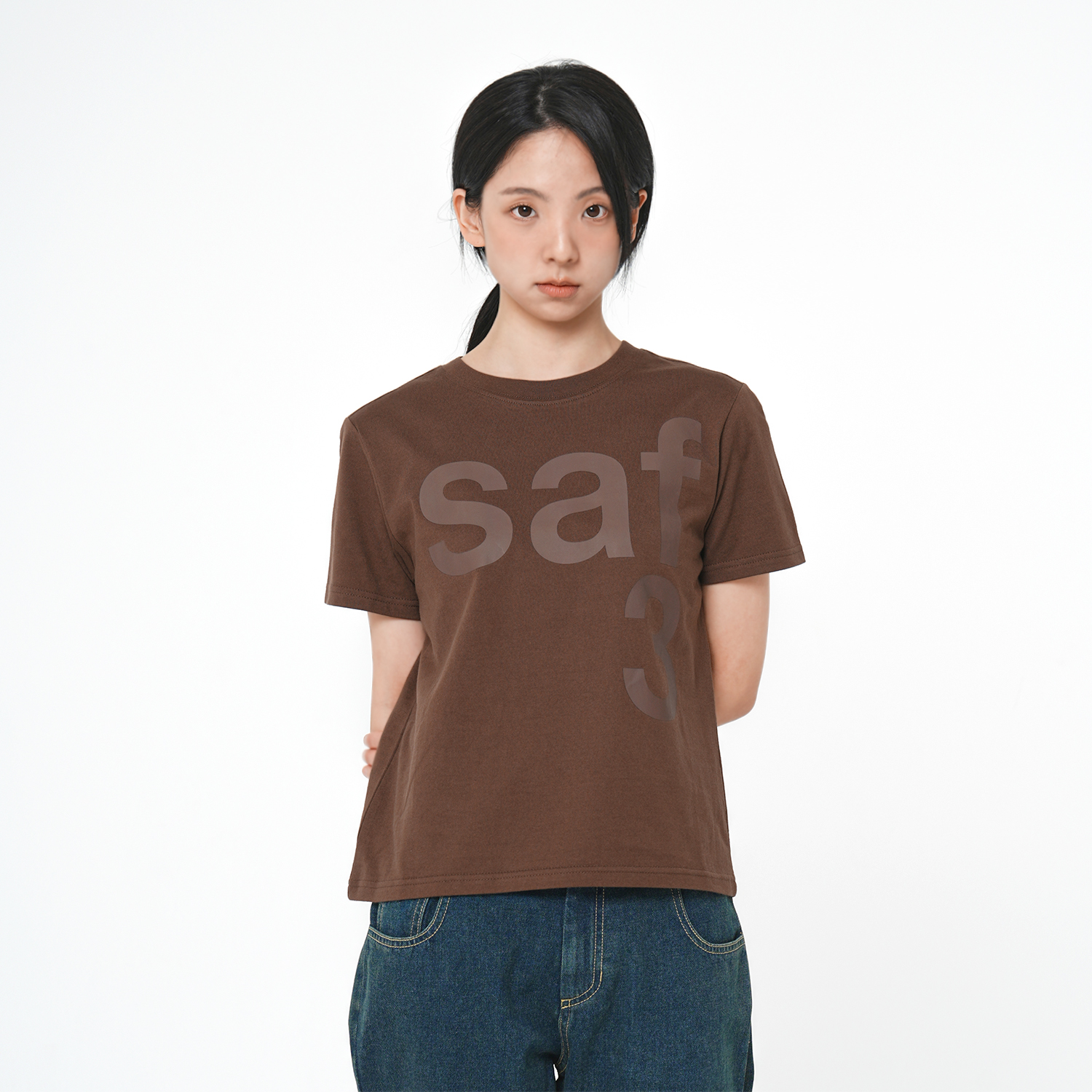 [예약 배송][KREAM 단독] 사파리스팟 1/2 베이직 사파리 티셔츠  브라운([예약 배송][KREAM 단독] Safarispot 1/2 Basic Safari T-Shirt Brown) - 2