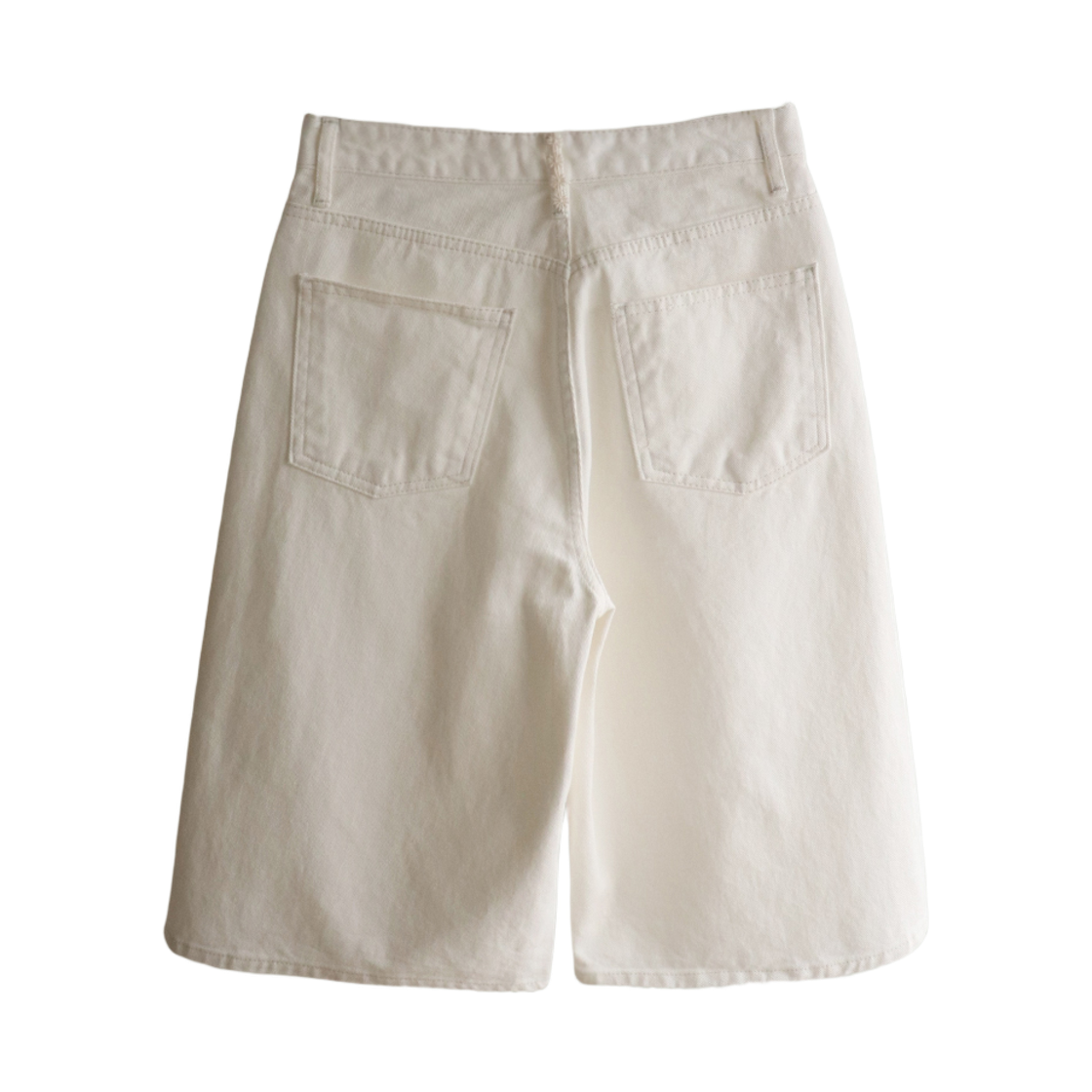 뮈르뮈르 베스티 와이드 버뮤다 코튼 팬츠 아이보리(Murmure Vesti Wide Bermuda Cotton Pants Ivory) - 2