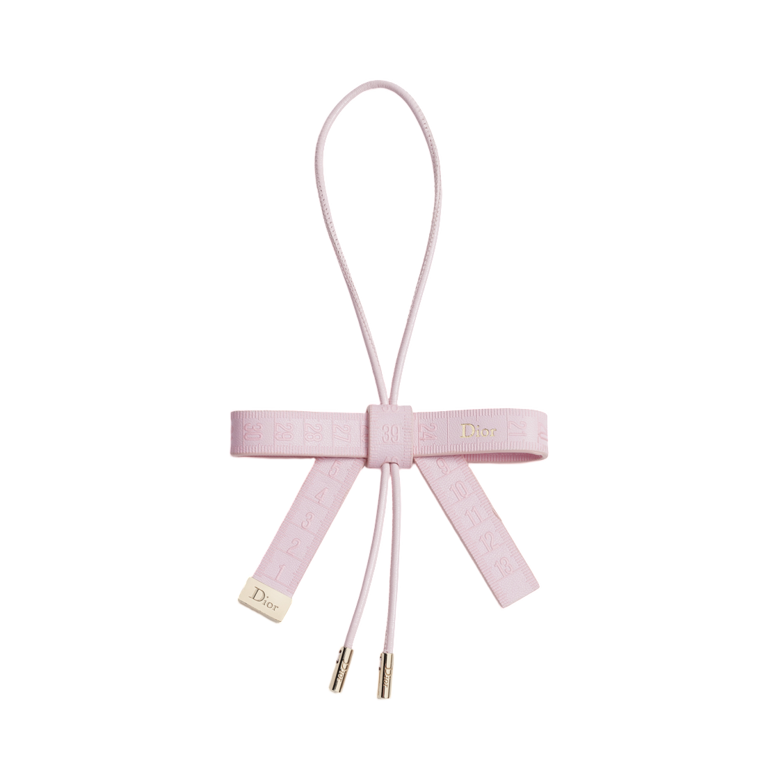 V1984WOMCM-D304 (W) Dior Studio Couture Bag Charm Metal & Calfskin Gold Ballet Pink