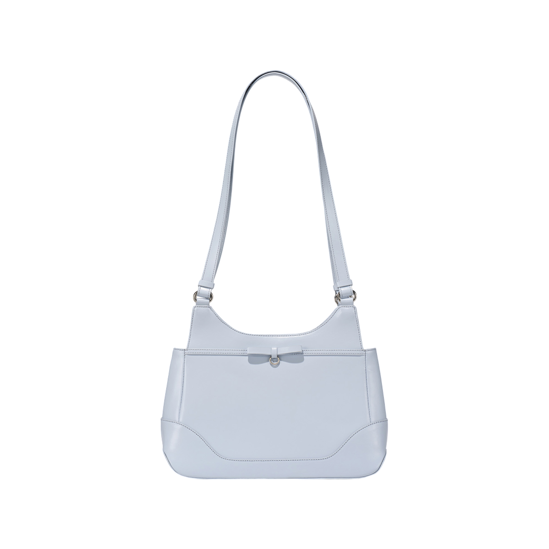 미스치프 플랫 보우 링 숄더백 라이트 블루 그레이(Mischief Flat Bow Ring Shoulder Bag Light Blue Grey) - 1