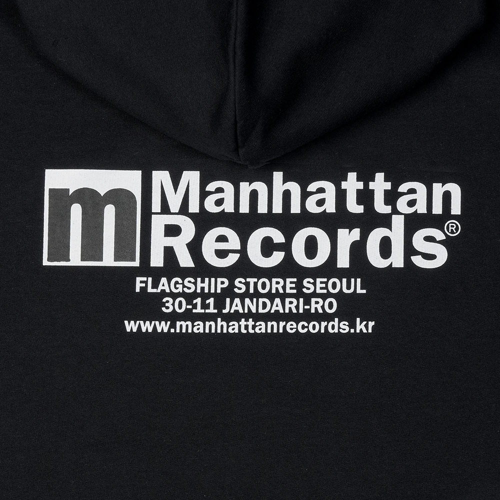 맨하탄 레코즈 플래그쉽 로고 후디 - 블랙(Manhattan Records Flagship Logo Hoodie - Black) - 5
