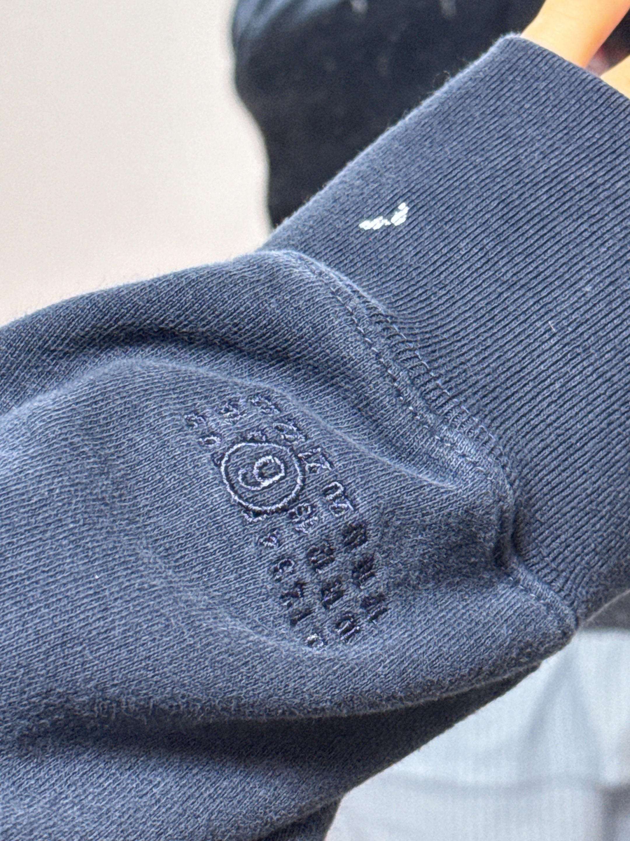 Supreme x MM6 Maison Margiela Box Logo Zip Up Hooded Sweatshirt Navy - 26SS 착용 스타일 - 2