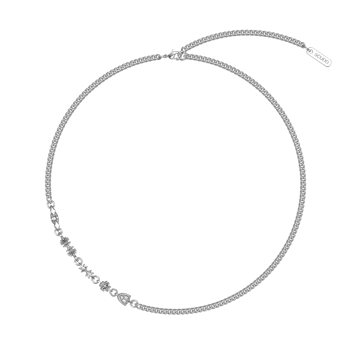 스쿠도 엠블럼 슬림 네크리스(Scudo Emblem Slim Necklace)