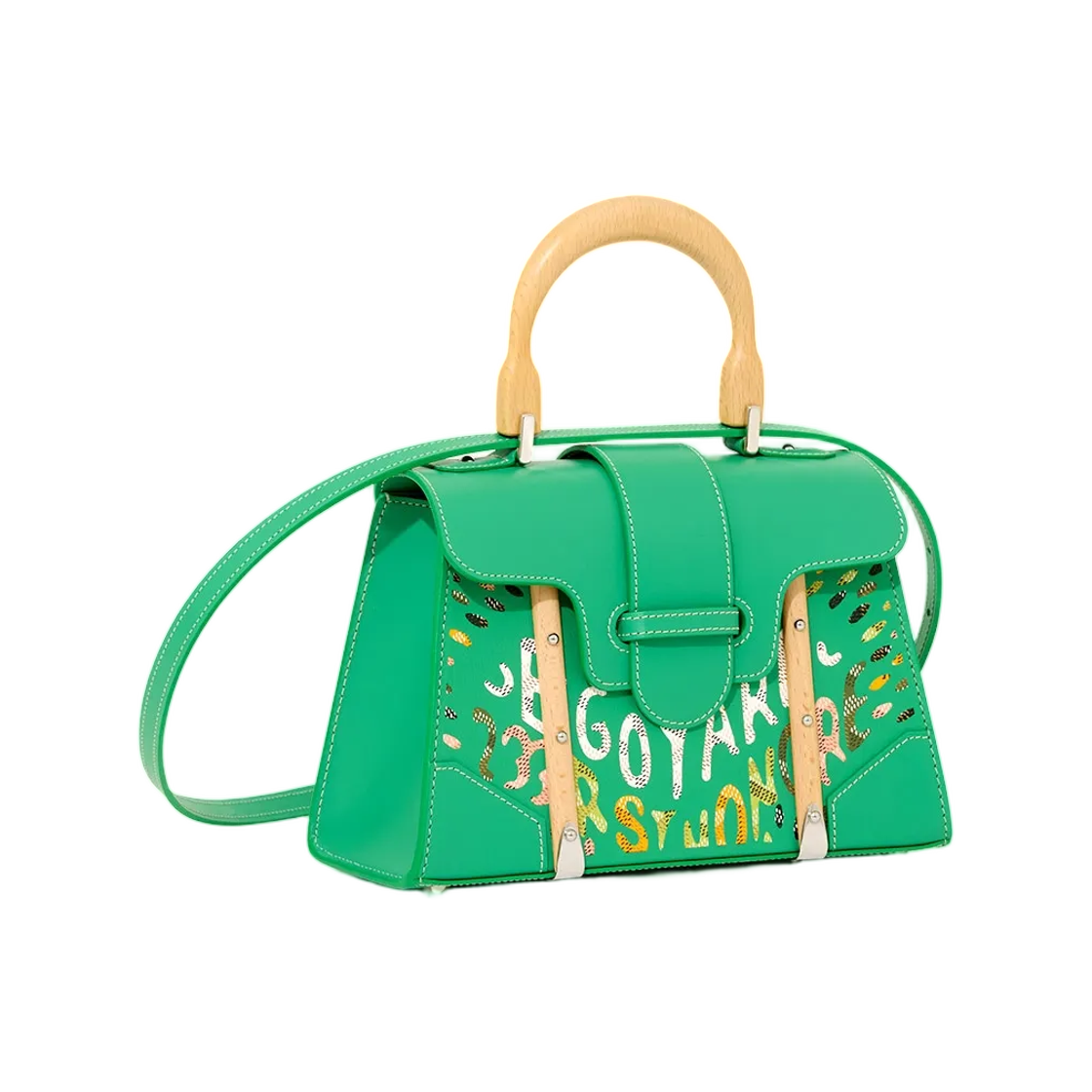 고야드 사이공 미니 스트럭쳐 백 마케트리 메도우 그린(Goyard Saigon Mini Structured Bag Marquetry Meadow Green) - 1