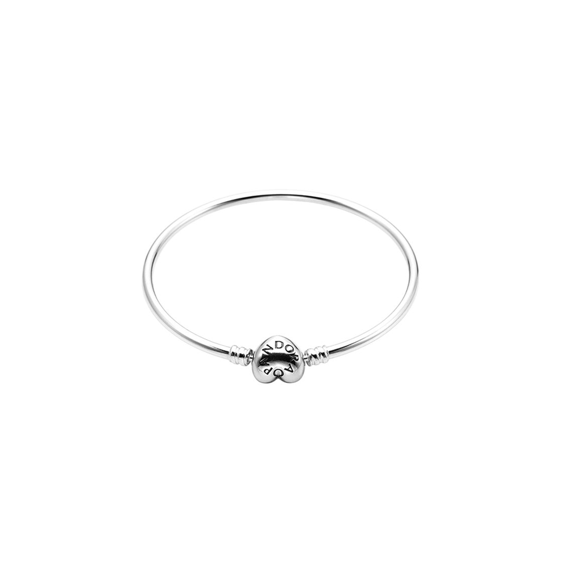 596268 [20% 쿠폰] (W) Pandora Moments Heart Clasp Bangle Sterling Silver