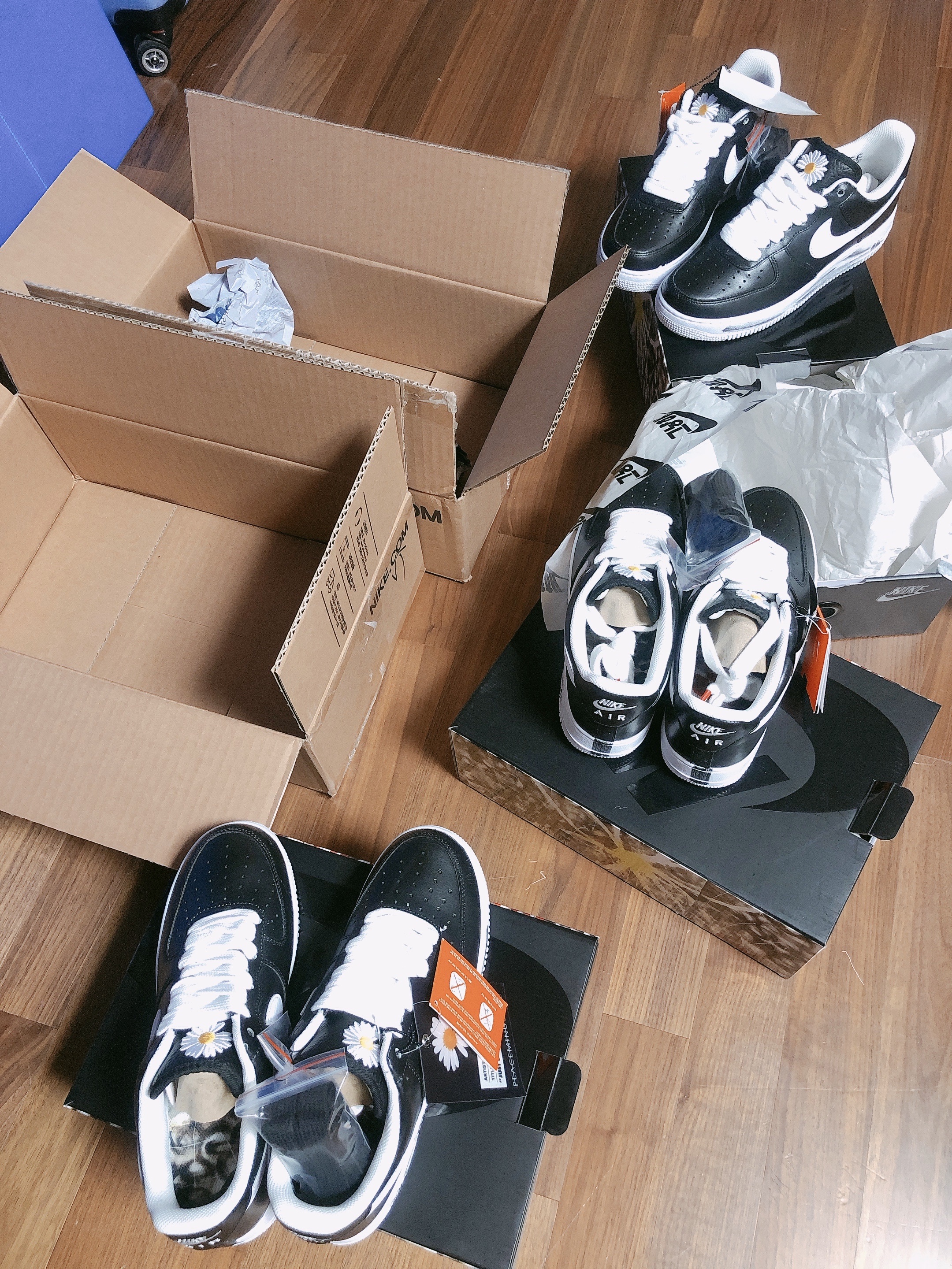 Nike x Peaceminusone Air Force 1 Low Para-Noise 착용 스타일
