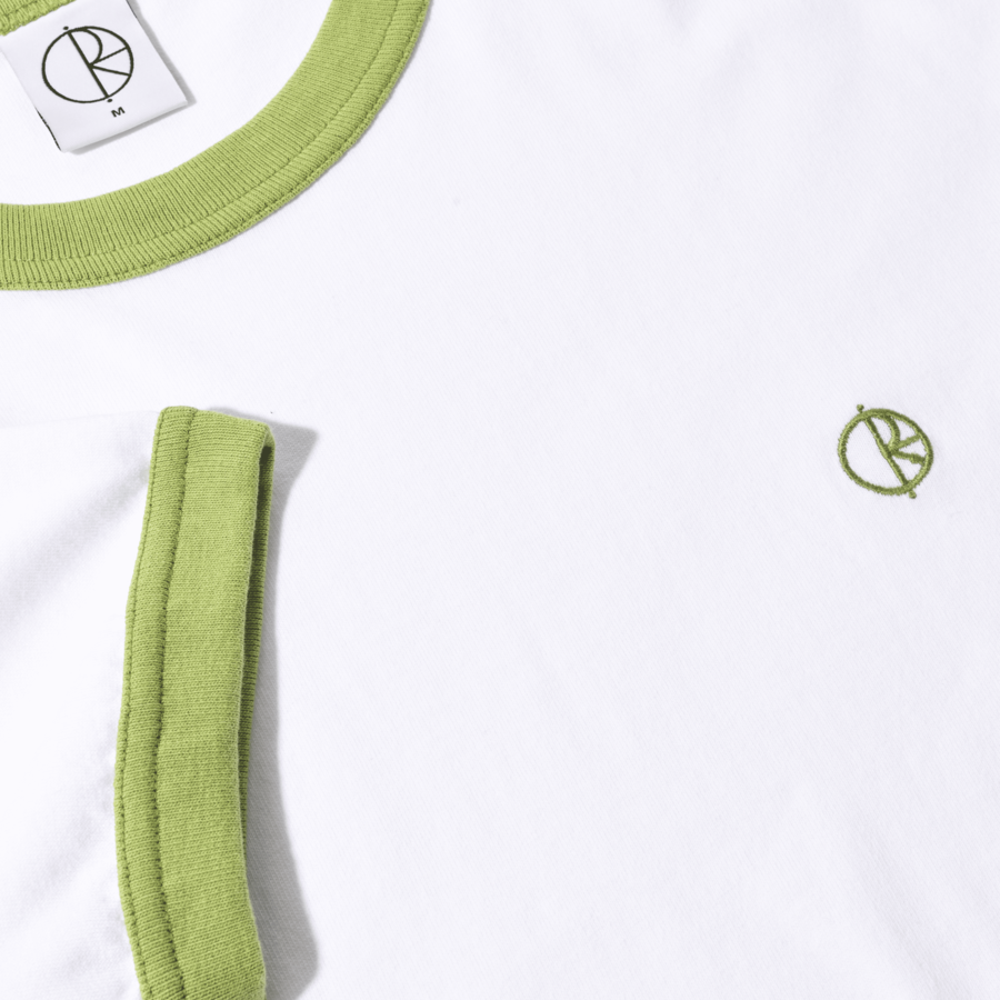 폴라스케이트 링거 티셔츠 화이트 페리도트(Polar Skate Co. Ringer Tee White Peridot) - 3
