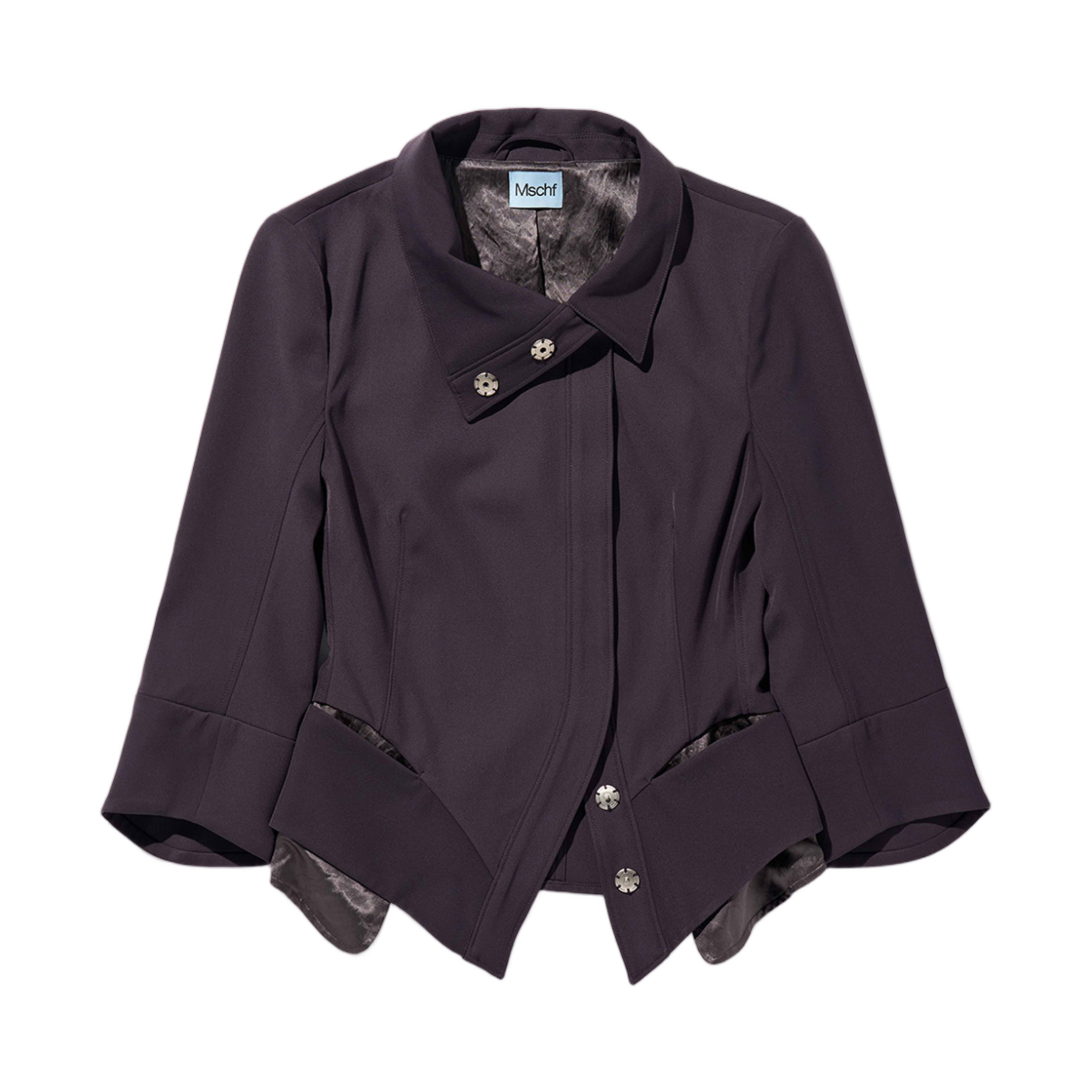 - (W) Mischief Slimline City Jacket Purple Brown