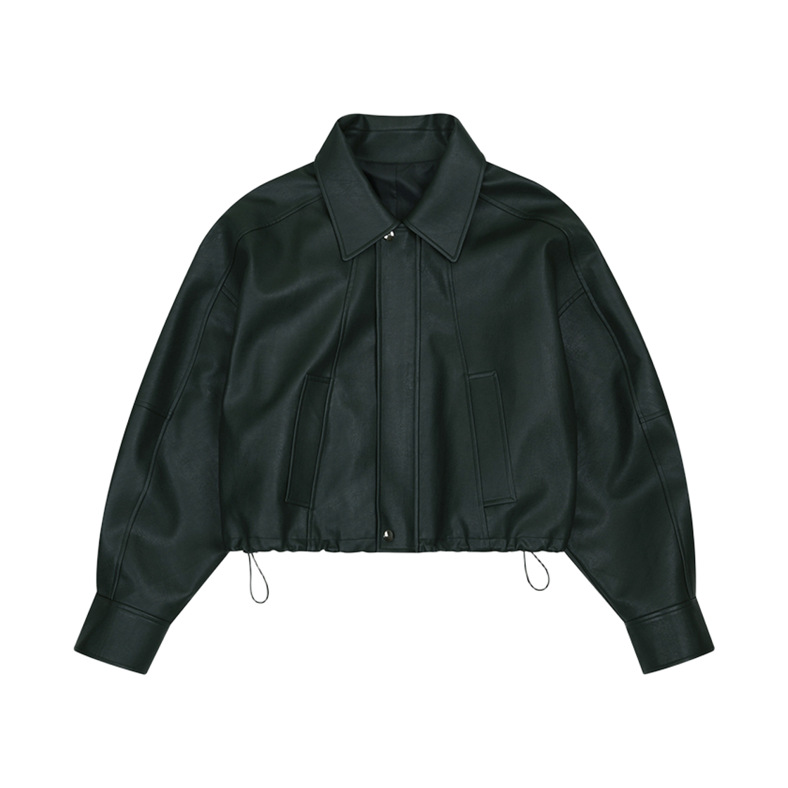 뮈르뮈르 네브니 레더 스트링 자켓 카키(Murmure Nevni Faux Leather String Jacket Khaki)