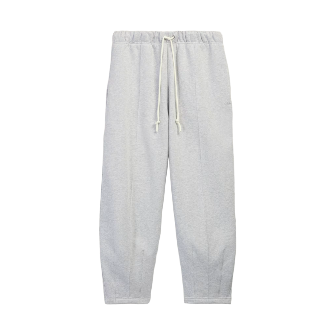 아디다스 x 배드 버니 테이퍼드 헤비 스웨트팬츠 라이트 그레이 헤더 - US 사이즈(Adidas x Bad Bunny Tapered Heavy Sweatpants Light Grey Heather - US Sizing)