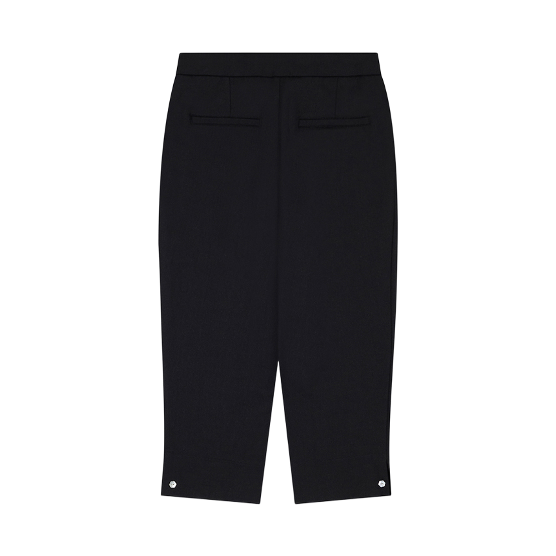 뮈르뮈르 플레르 버튼 카프리 팬츠 블랙(Murmure Fleur Button Capri Pants Black) - 2