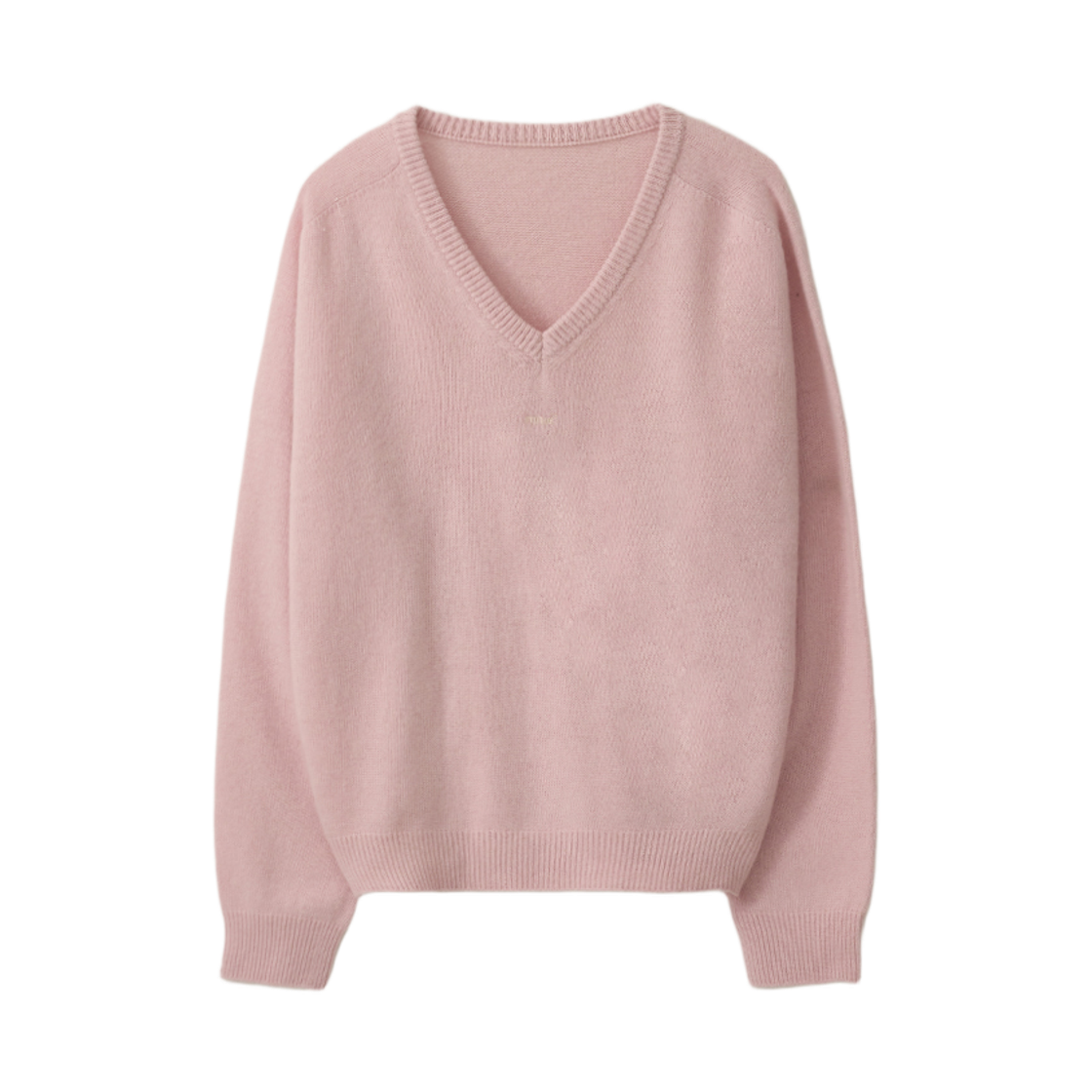 뮈르뮈르 베른 홀가먼트 브이 울 니트 핑크(Murmure Bern Wholegarment V-neck Wool Knit Pink) - 1