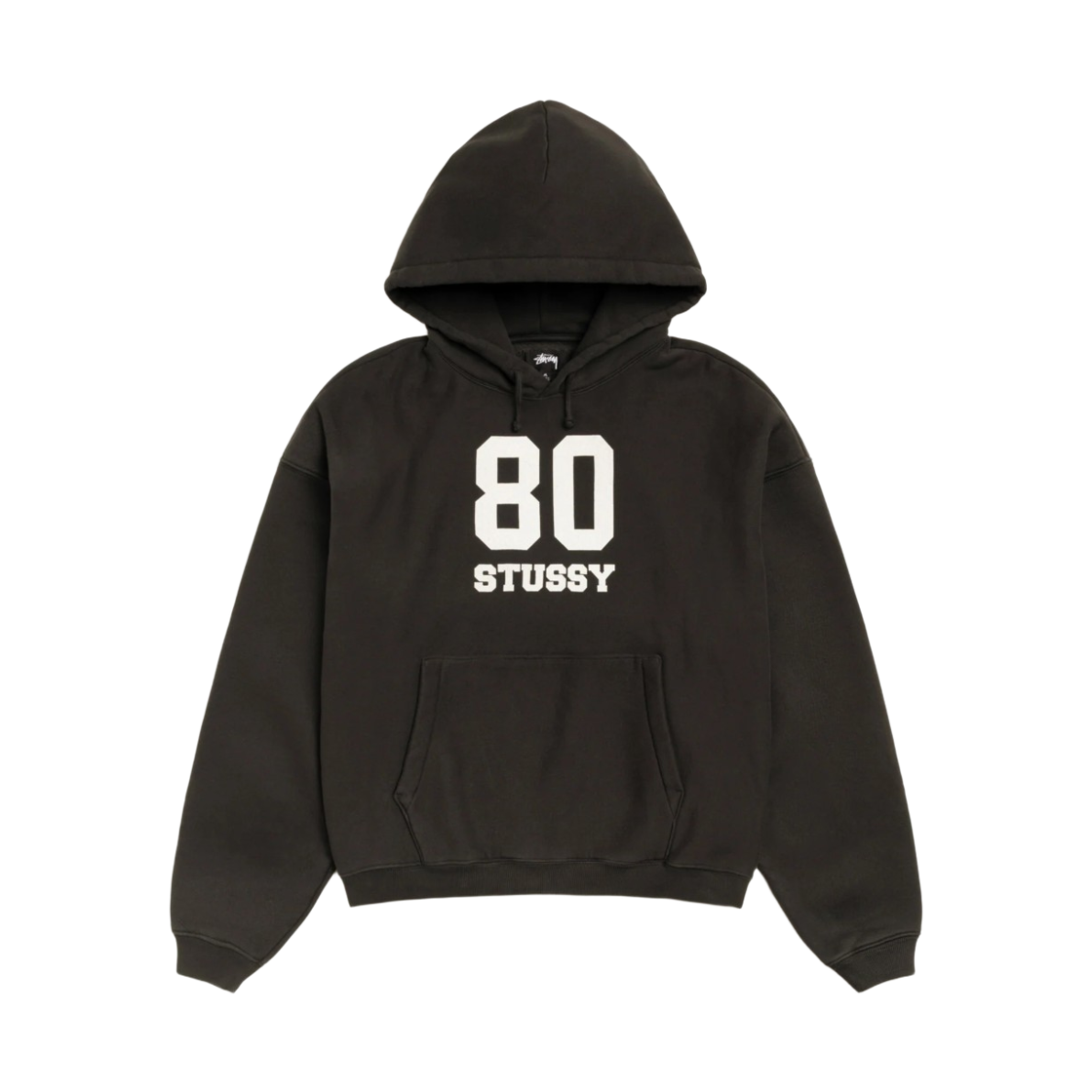 118569 Stussy 80 Relax Hoodie Black