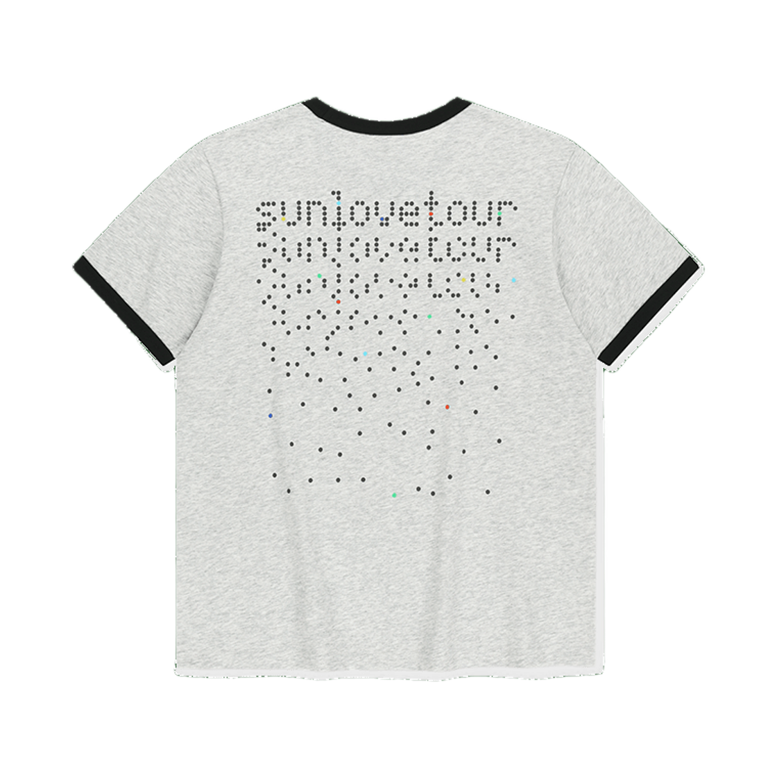 SL261TTSST01HR [트리플적립]SUNLOVE Dots Ringer Tee Heather Grey