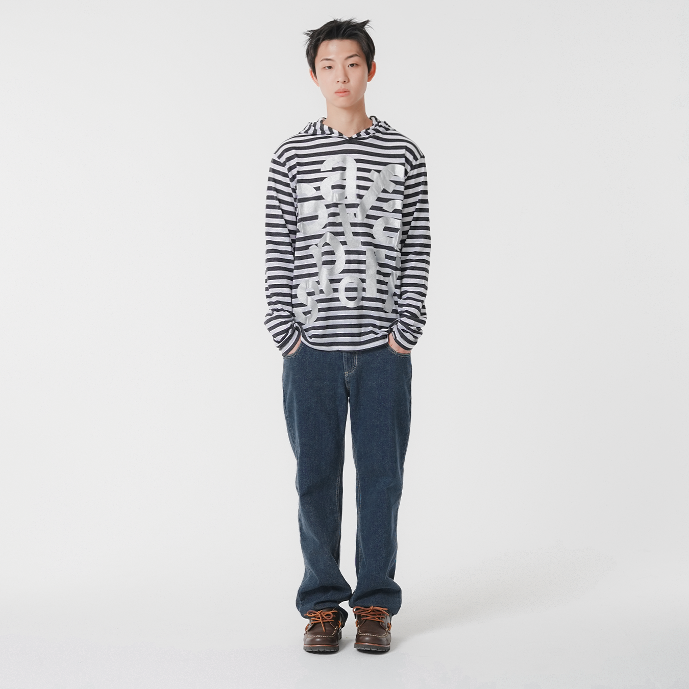 [KREAM 단독] 사파리스팟 티켓팅 스트라이프 보더 후디 화이트([KREAM 단독] Safarispot Ticketing Stripe Border Hoodie White) - 3