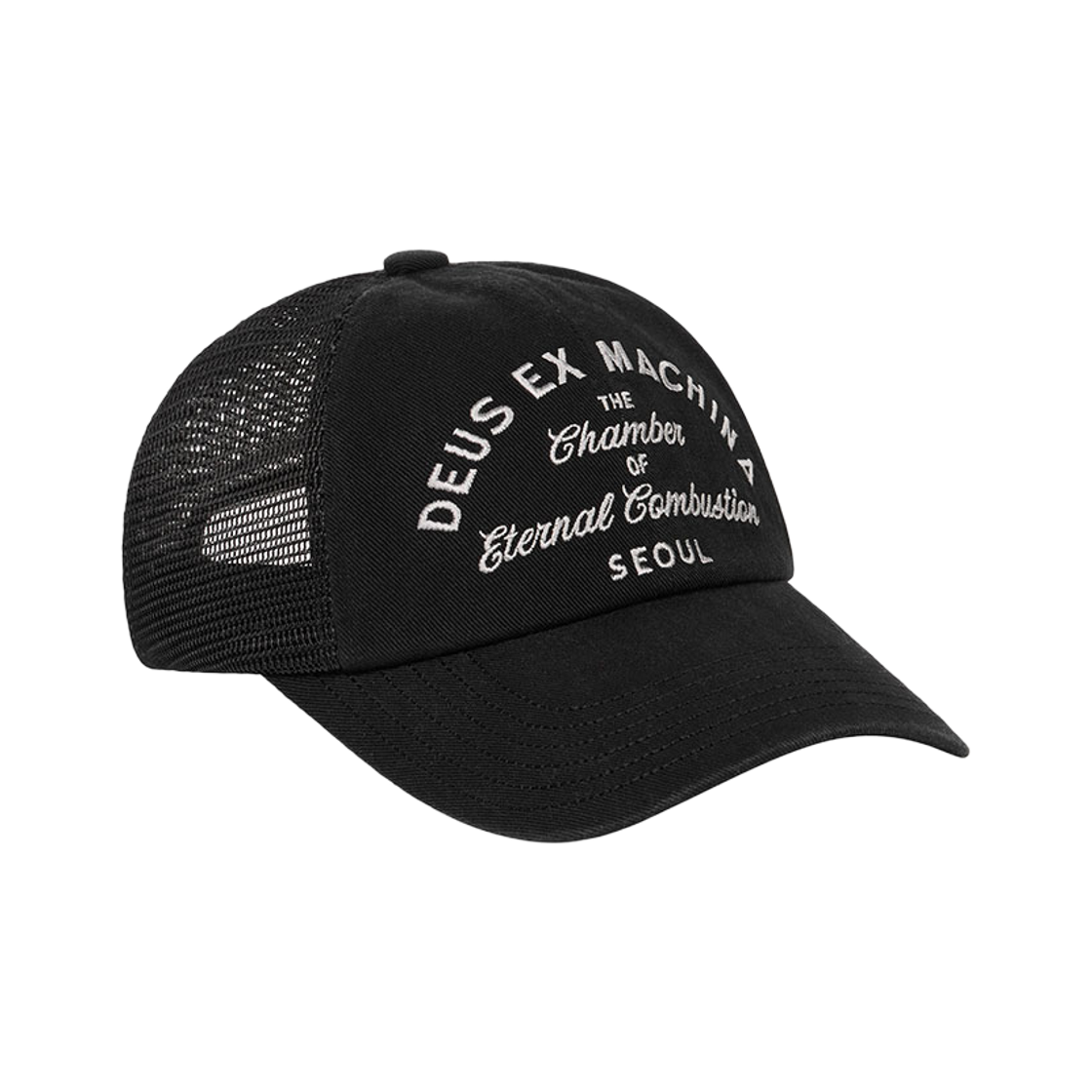 [6% 적립] 데우스 엑스 마키나 서울 스크립트 어드레스 캡 블랙([6% 적립] Deus Ex Machina Seoul Script Address Cap Black)