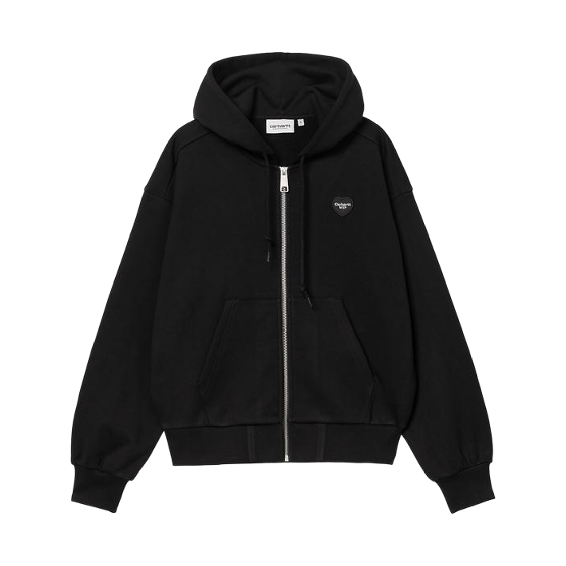 I035242-89-XX (W) Carhartt WIP Hooded Heart II Hartt Jacket Black