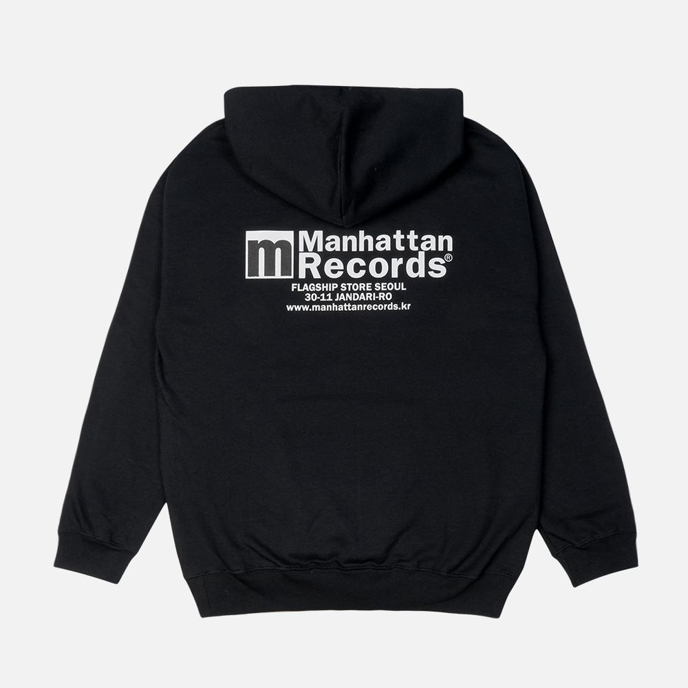 맨하탄 레코즈 플래그쉽 로고 후디 - 블랙(Manhattan Records Flagship Logo Hoodie - Black) - 3