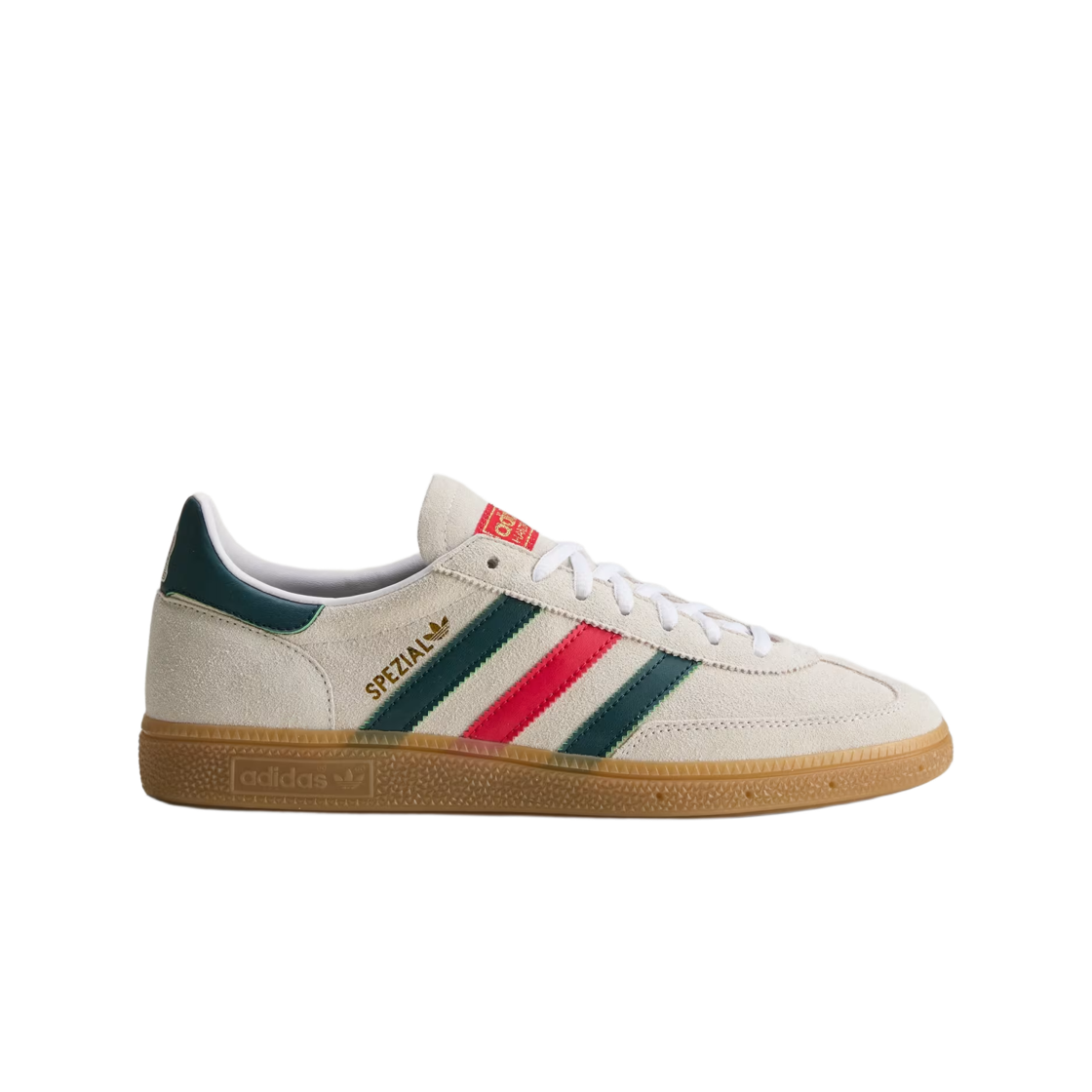 HP3674 Adidas Mexico Handball Spezial Shoes Cloud White Aurora Ivy Better Scarlet