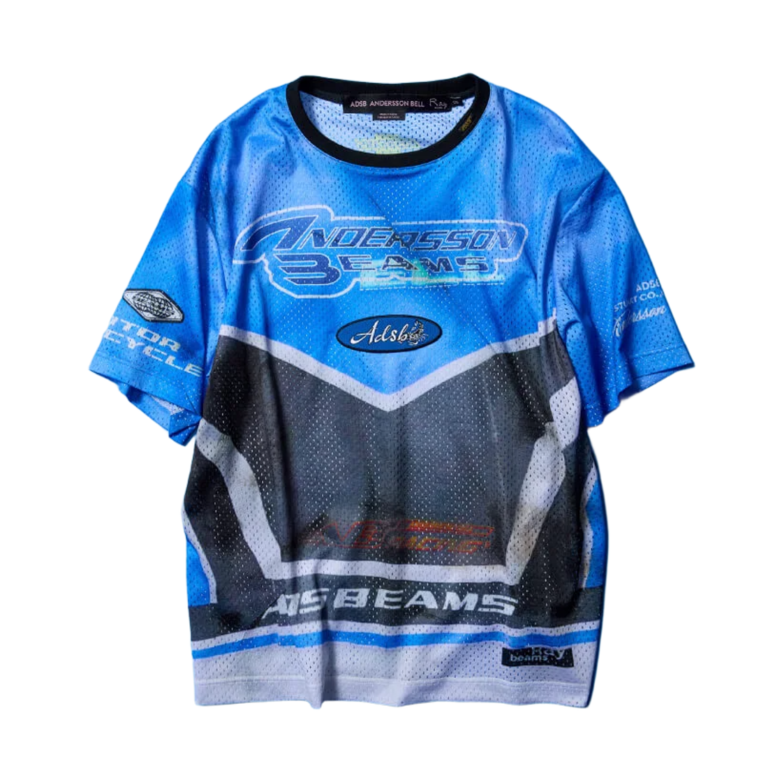 (W) 앤더슨벨 x 레이 빔즈 레이싱 티셔츠 멀티컬러((W) Andersson Bell x Ray Beams Racing T-Shirt Multicolor) - 1