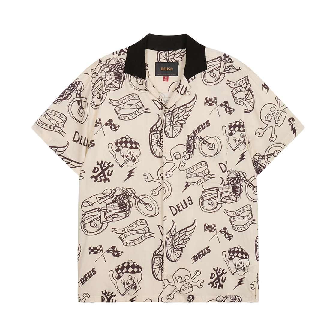 D261USH220012 [6% 적립] Deus Ex Machina Doodle Ss Shirt Ivory