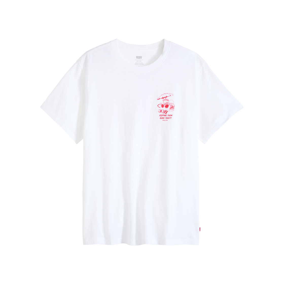 리바이스 릴렉스 핏 숏슬리브 그래픽 티셔츠 화이트(Levi's Relaxed Fit Short Sleeve T-Shirt White)
